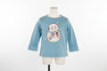 Toddler Girls Snowman Sweater: Teal Garanimals