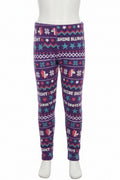 Toddler Girls Print Velboa Legging Thick Winter Purple Garanimals