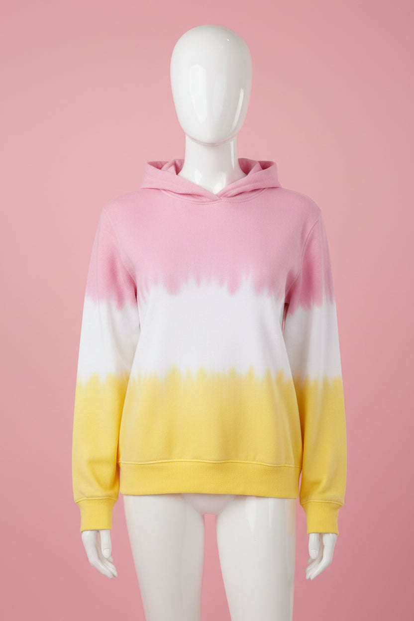 Toddler Girls Pink Yellow White Hoodie Garanimals
