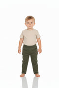 Toddler Boys Woven Pants Solid Army Green