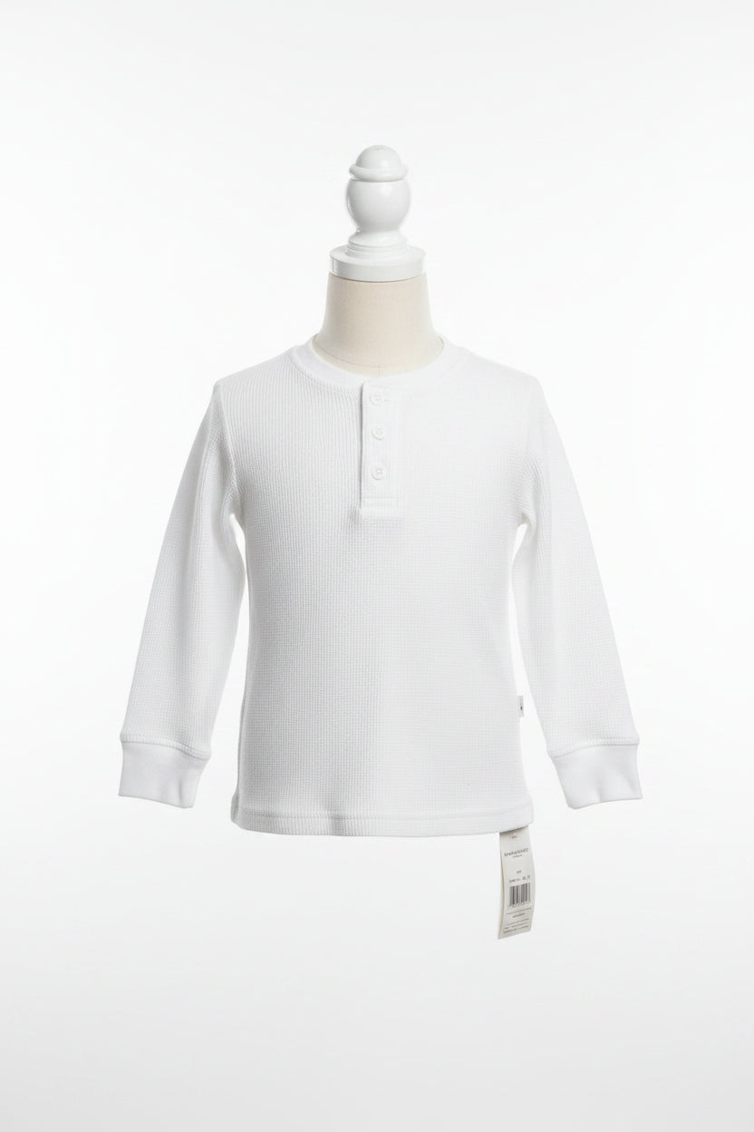 Toddler Boys Thermal Henley Long Sleeve Shirt