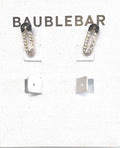 Ladies Black Diamond Paper Clip Earrings