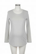 Ladies Beige Maternity Dolman Tie Front Top Short Sleeve Shirt(16-18)