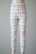 Big Girls Pink Print Legging Size 10