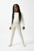 Big Girls Gold Shimmer Legging Size 6