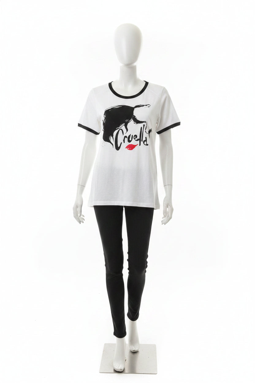 Ladies 3pc Disney Cruella Pajama Short Set (2x)