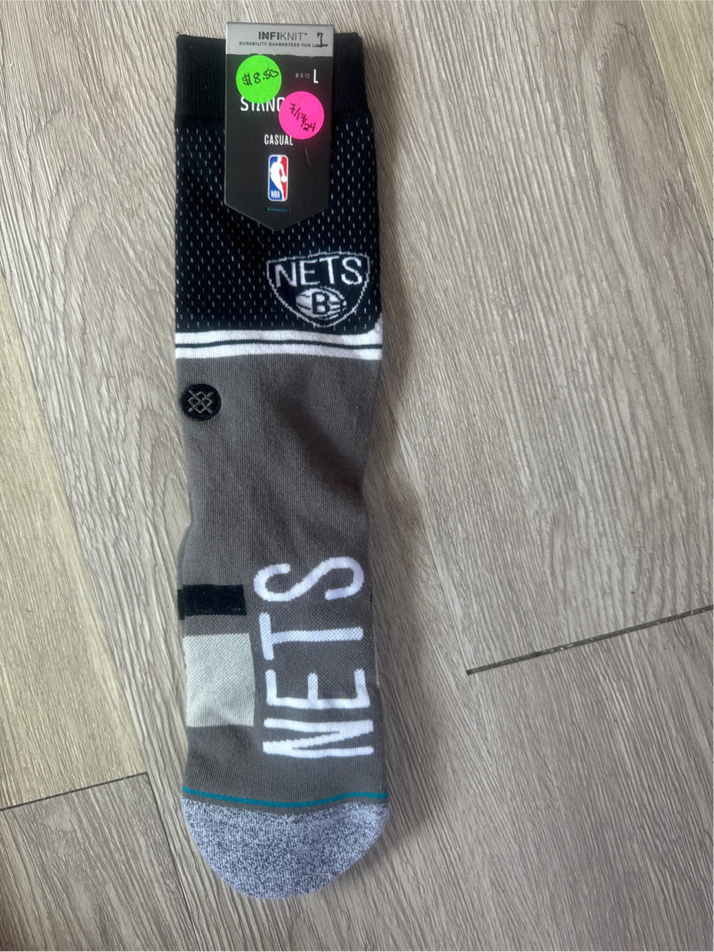 Big Boys INFIKNIT M 9-13 L Nets Socks