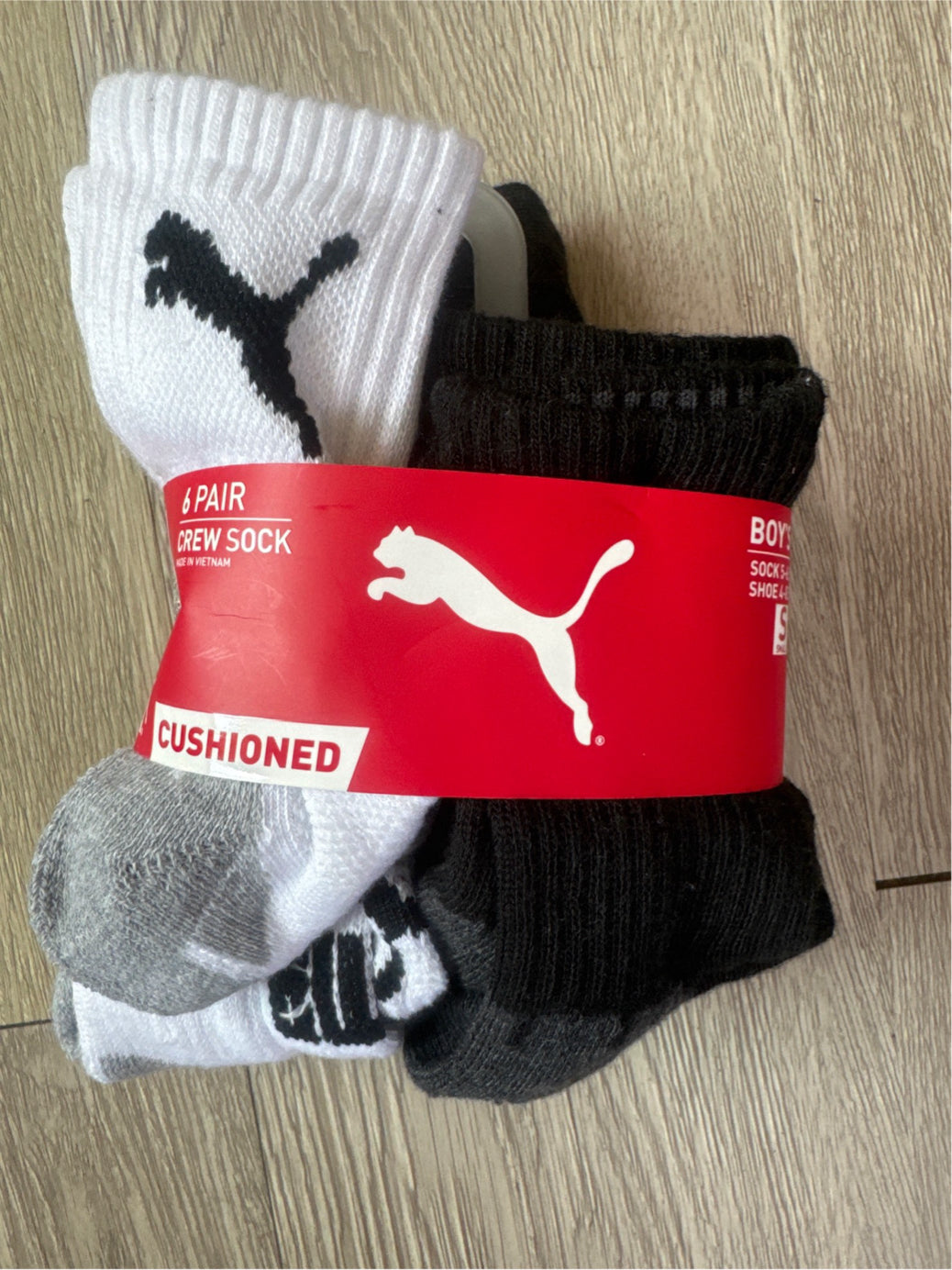 Big Boys 6 Pack Socks 5-6.5