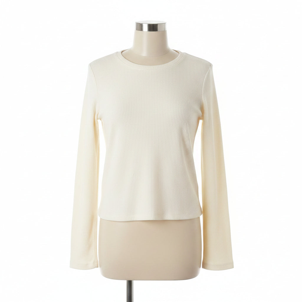 Ladies Beige Abound Half Shirt
