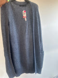 Ladies  Navy Blue Horizon Twist Sweater