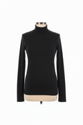 Ladies Long Sleeve Black Turtleneck