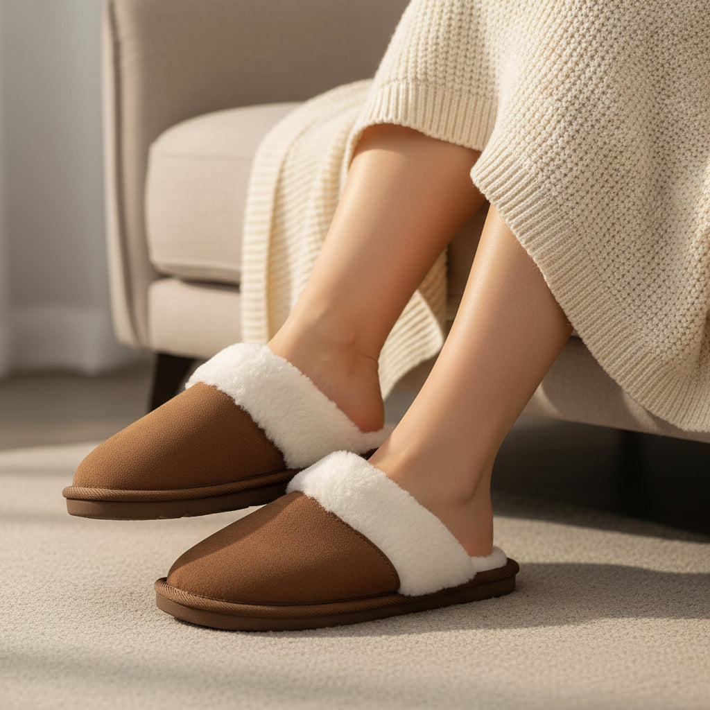 Men's Brown House Shoes