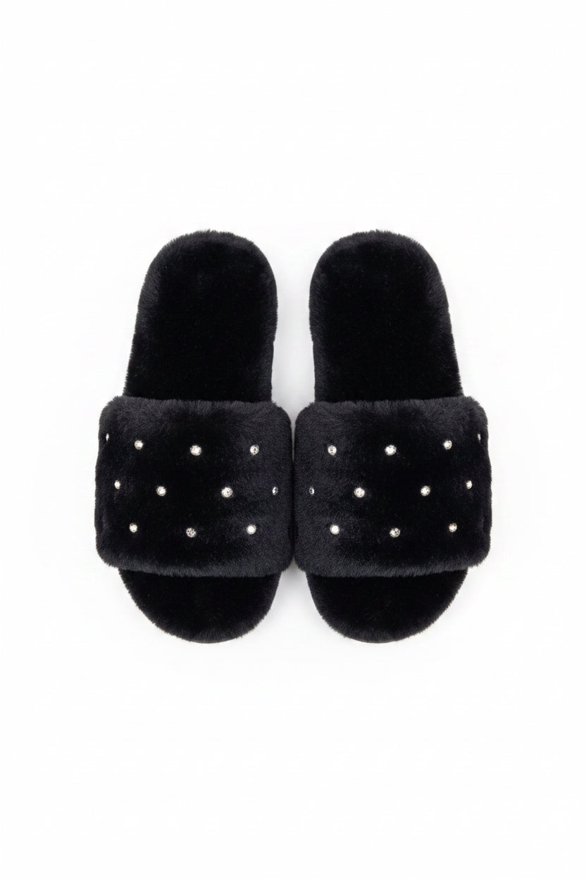 Ladies Black House Shoes