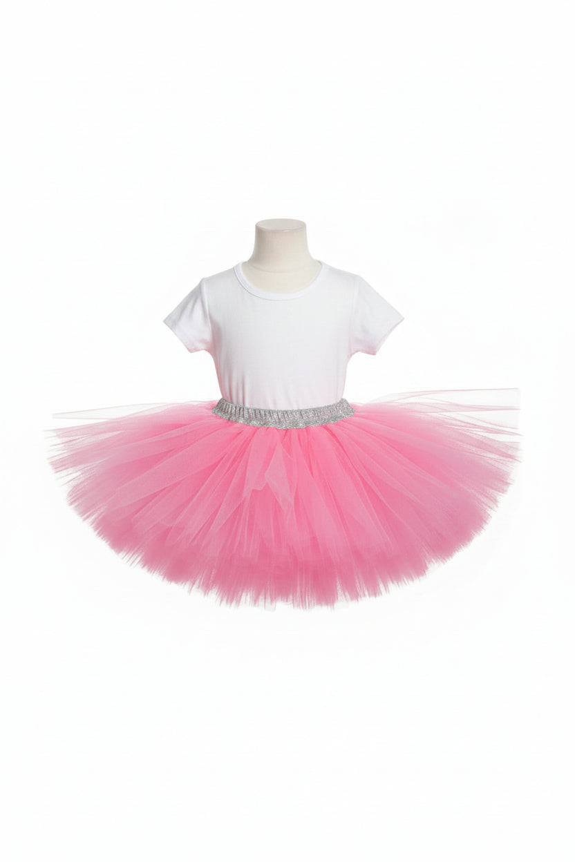 Princess Twirl Pink Tutu Skirt for Little Girls