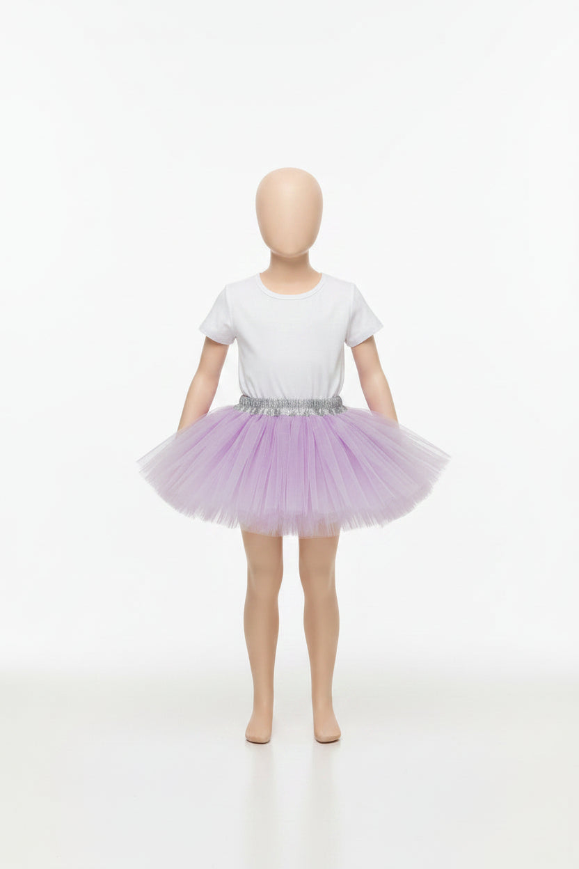 Lavender Twirl Tutu Skirt for Little Girls