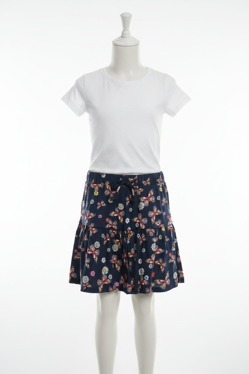 Midnight Butterfly Twirl Skirt