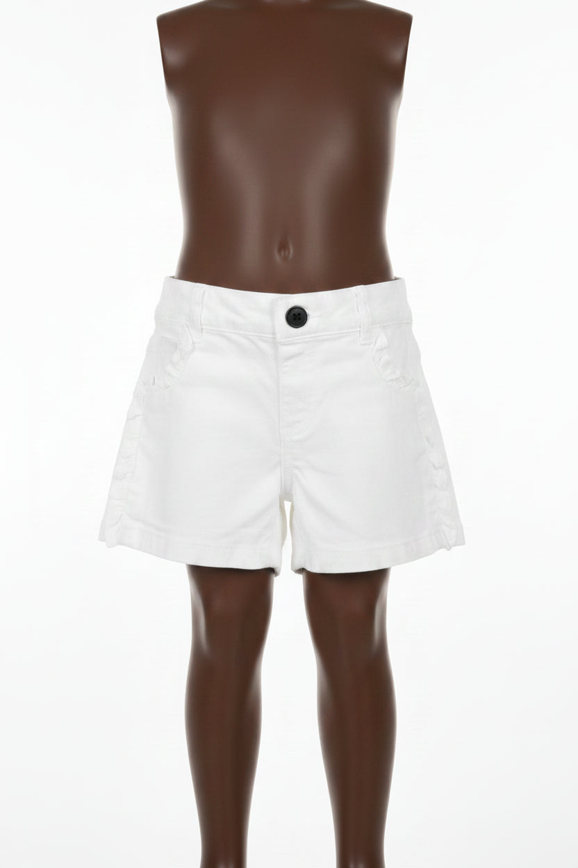Toddler Girls White Shorts