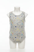 Toddler Boys Grey Tank Top Rainbow Colors
