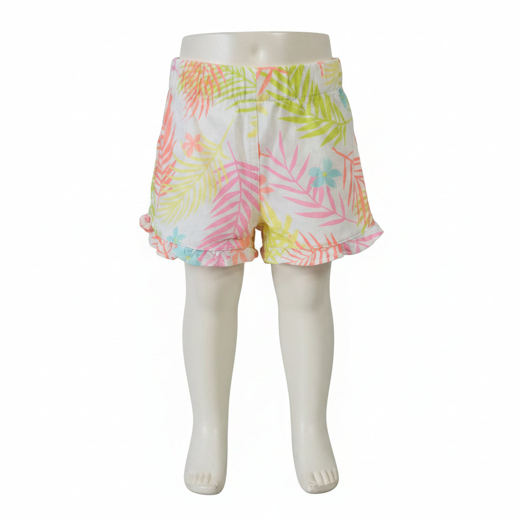 Toddler Girls Pink  Orange  An Yellow Shorts