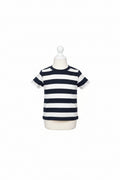 Toddler Boys Blue An White Stripe Shirt