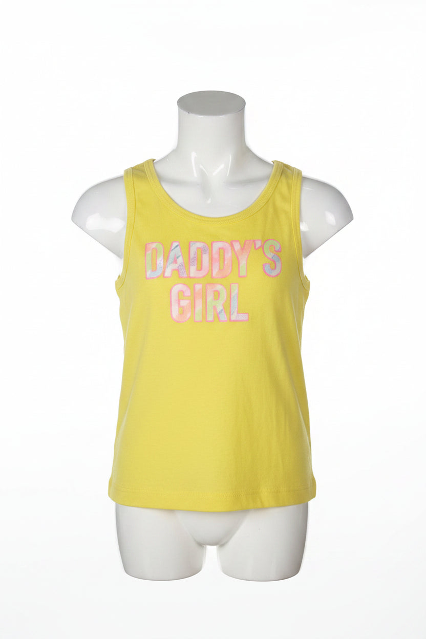 Daddy’s Girl Yellow Tank Top for Toddler Girls