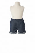 Toddler Girls Blue Rolled Up Shorts