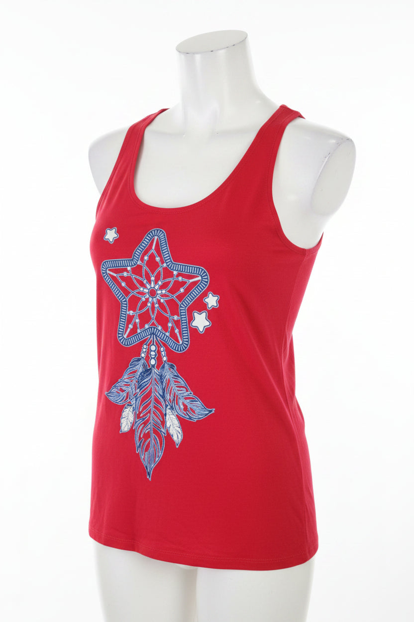 Ladies Red 4th Of July Shirt