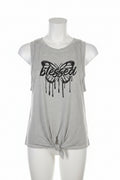 Ladies Grey Blessed Tank Top