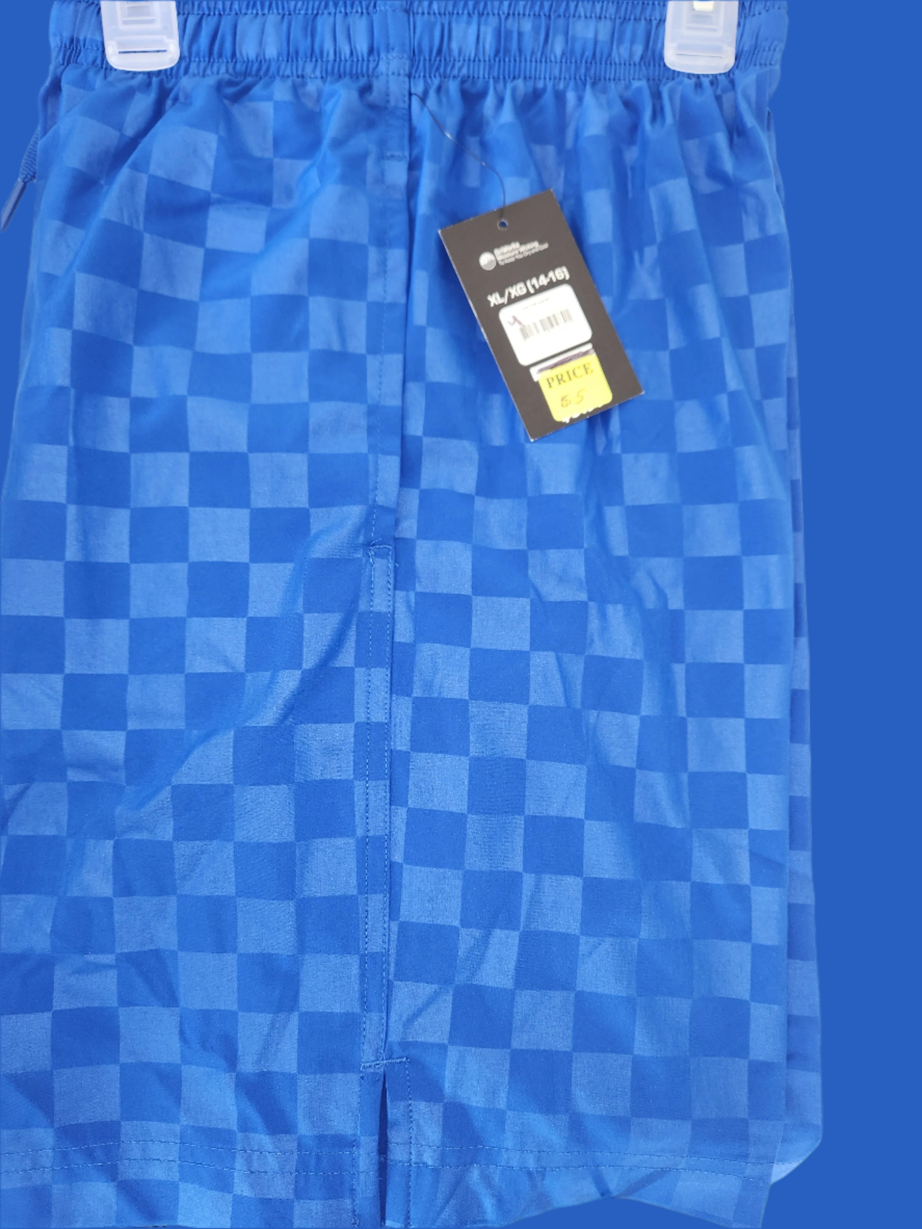 Big Boys Blue  Checker Shorts