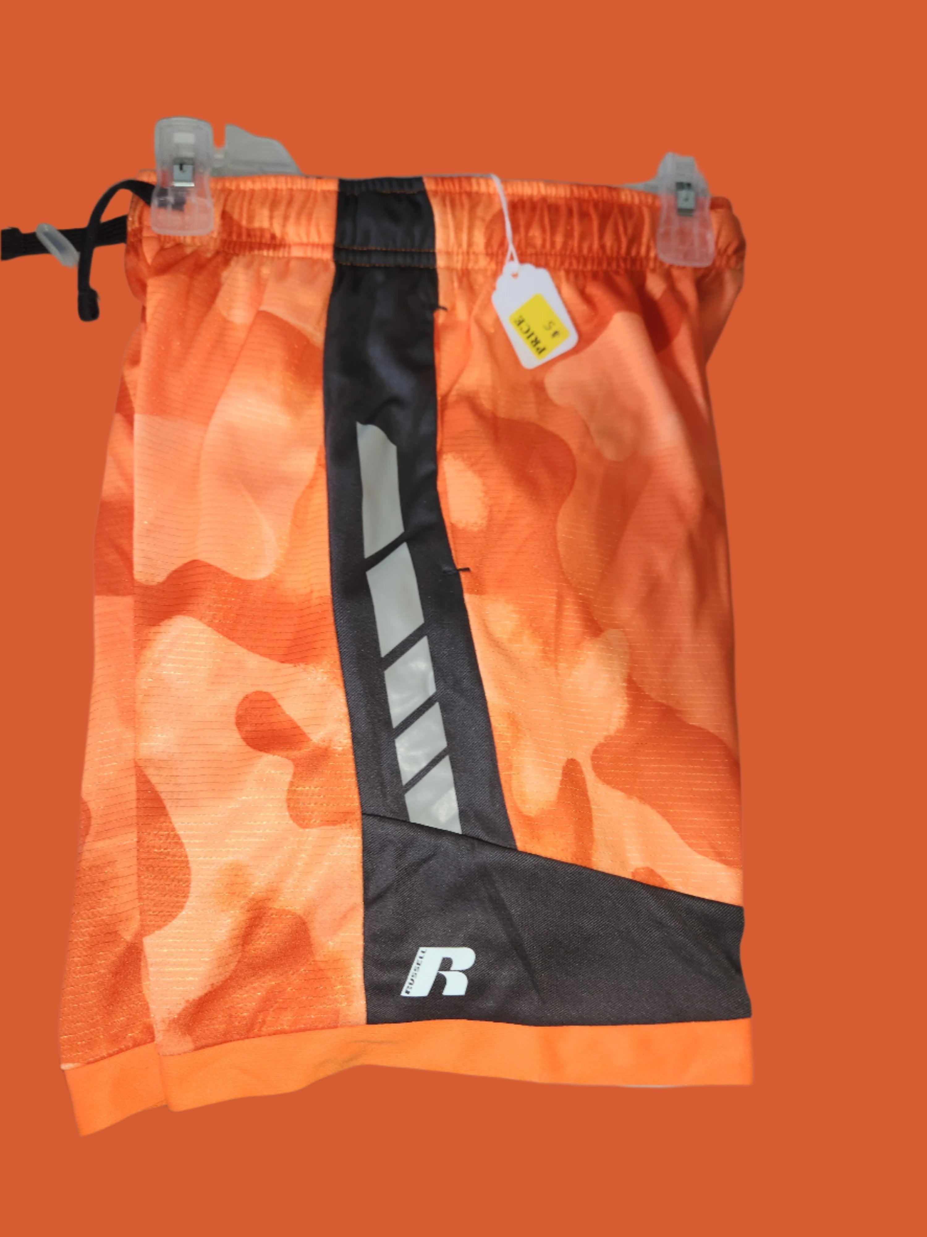 Big Boys Orange An Black Shorts