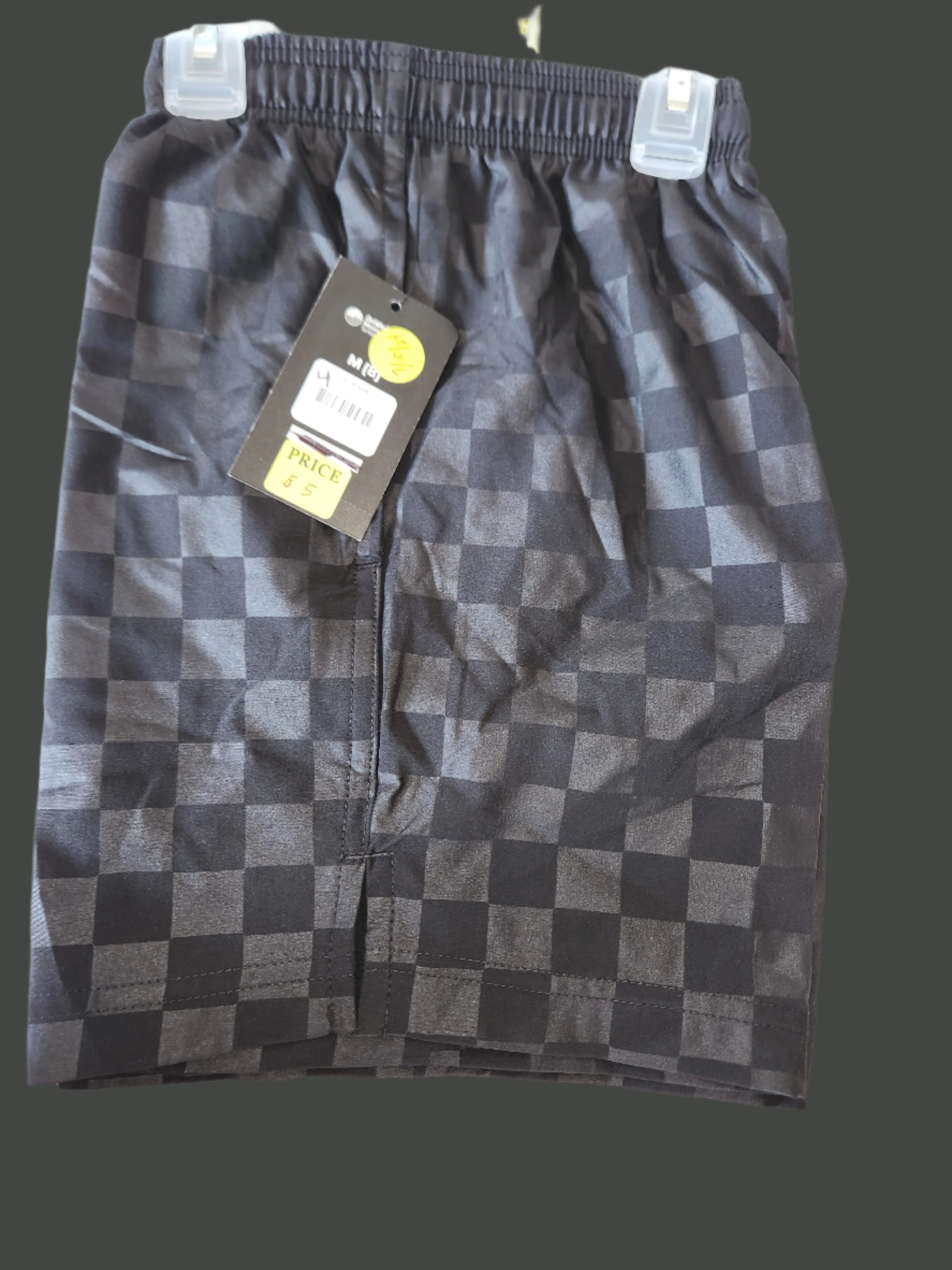 Big Boys Grey Checker Shorts