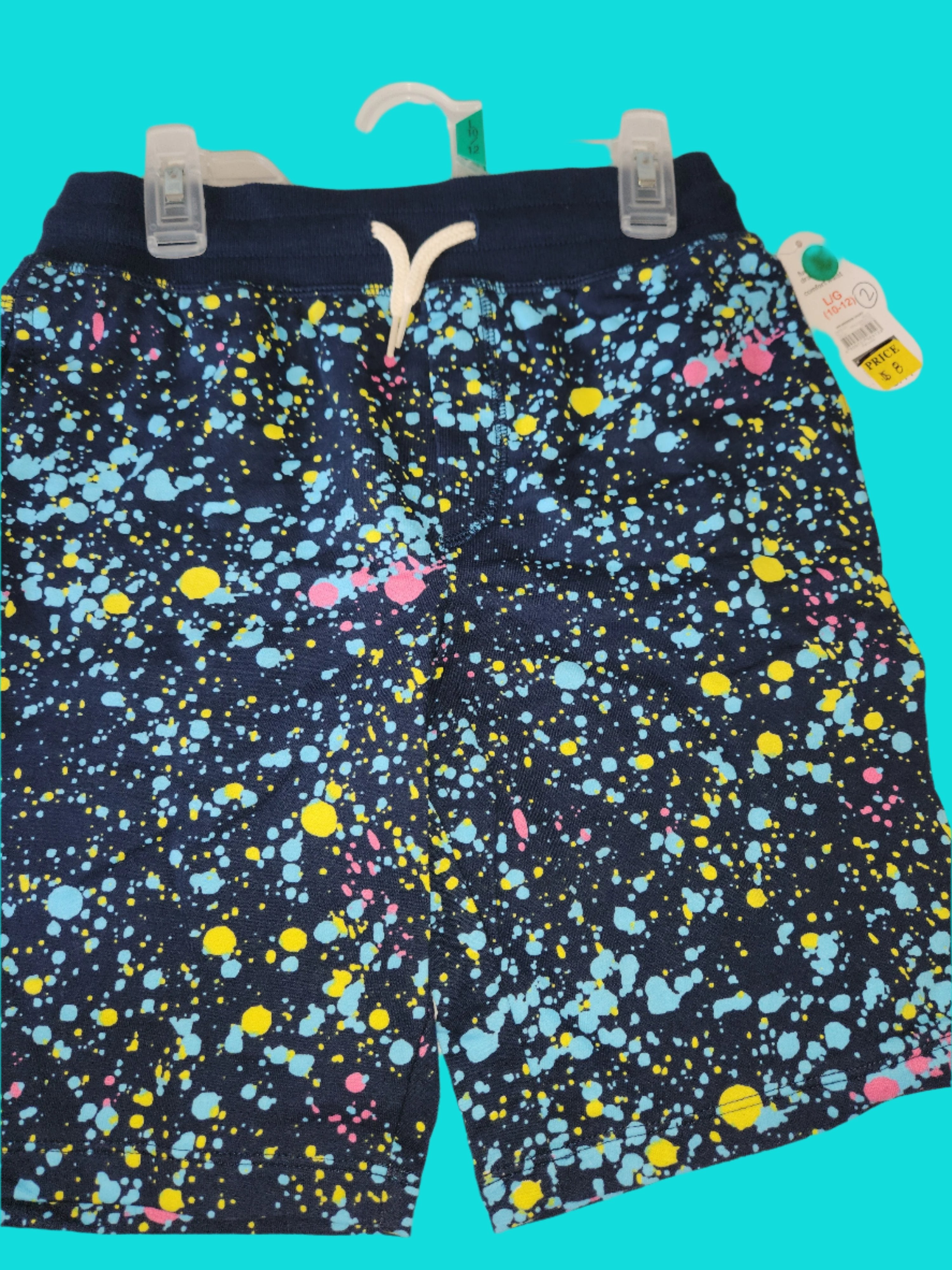 Big Boys Blue Paint Spot Shorts