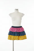 Toddler Girls Pink Blue An Yellow Skirt