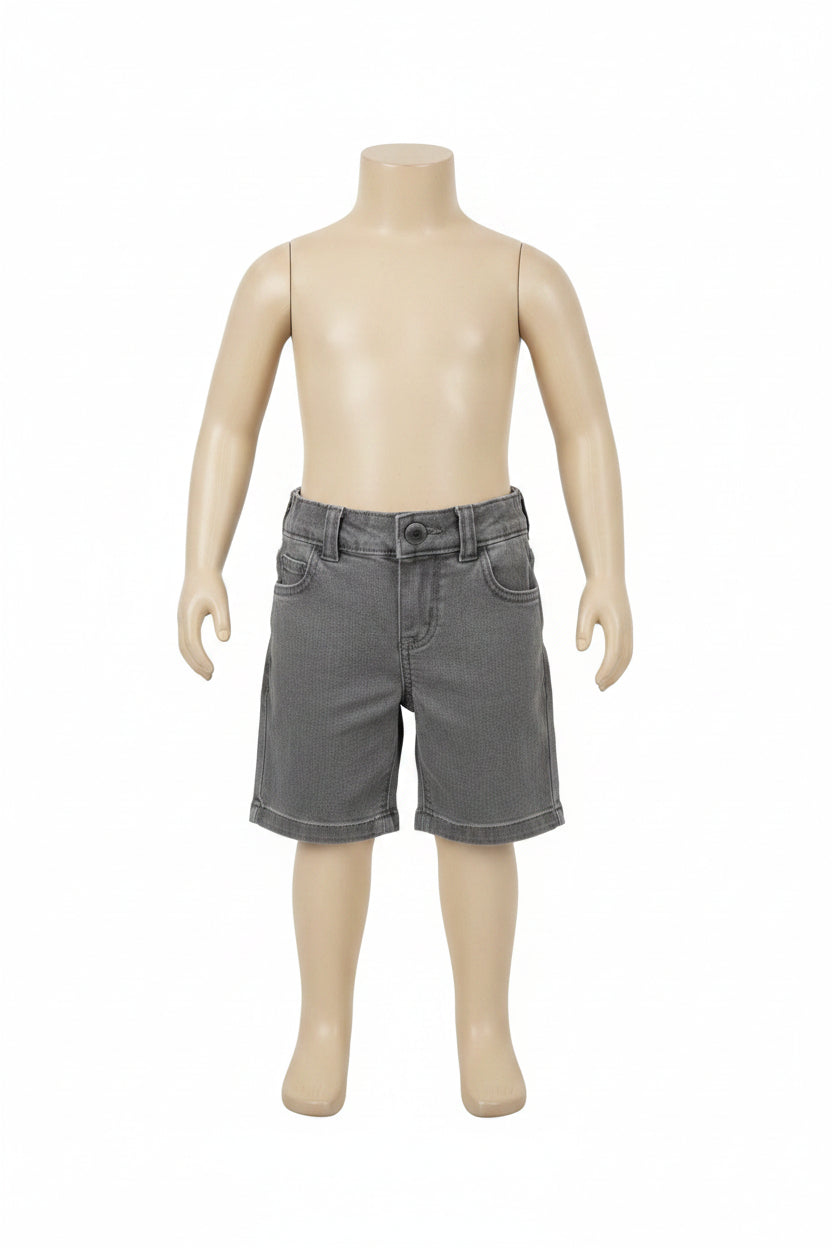 Toddler Boys  Light Black Jean Shorts