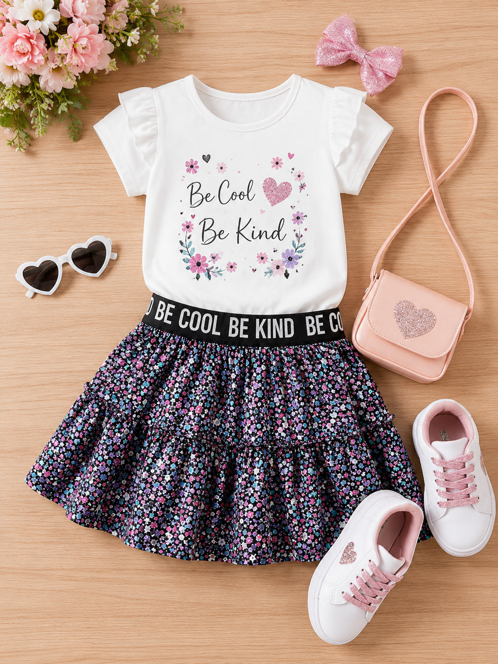 Kindness & Glitter Twirl Skirt
