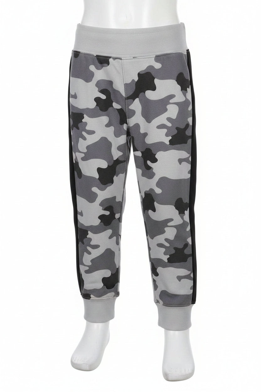 Toddler Boys Grey & Blk Camo Joggers