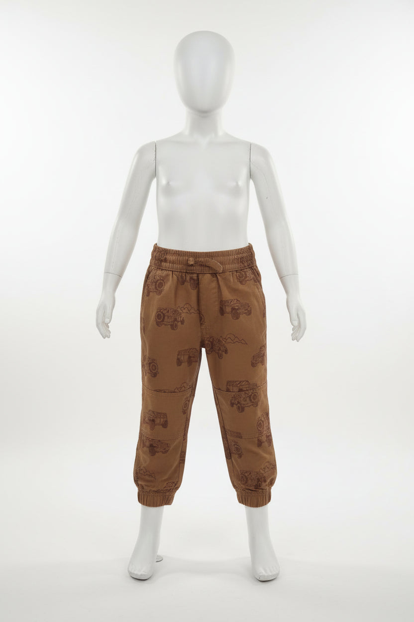 Toddler Boys Brown Truck Woven Joggers Garanimals