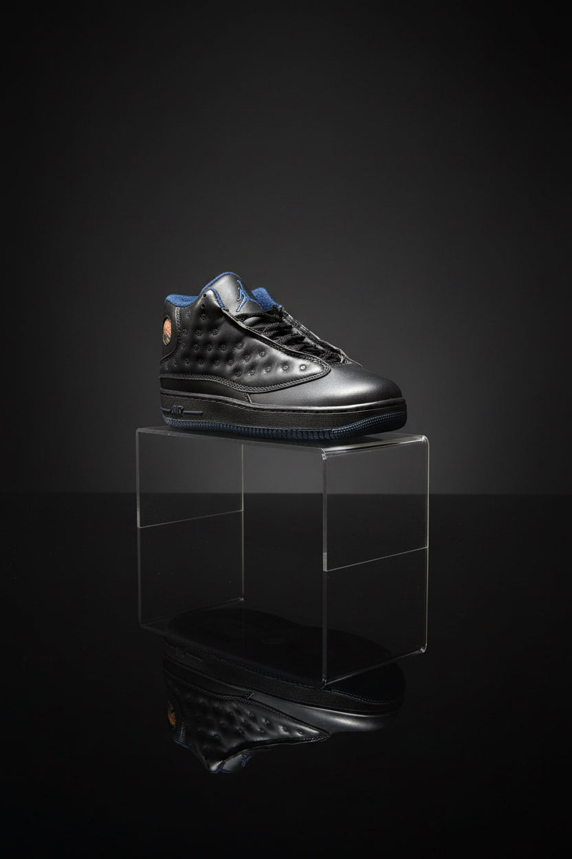 Big Kids Jordan 13 Retro Black An Blue