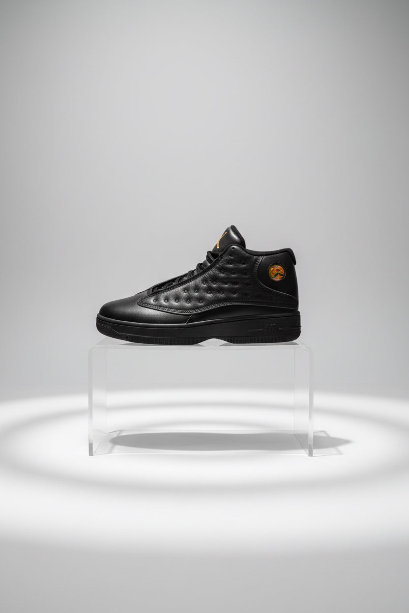 Big Kids Jordan 13 Retro All Black