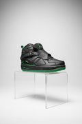 Big Kids Jordan 8 Retro Black An Green