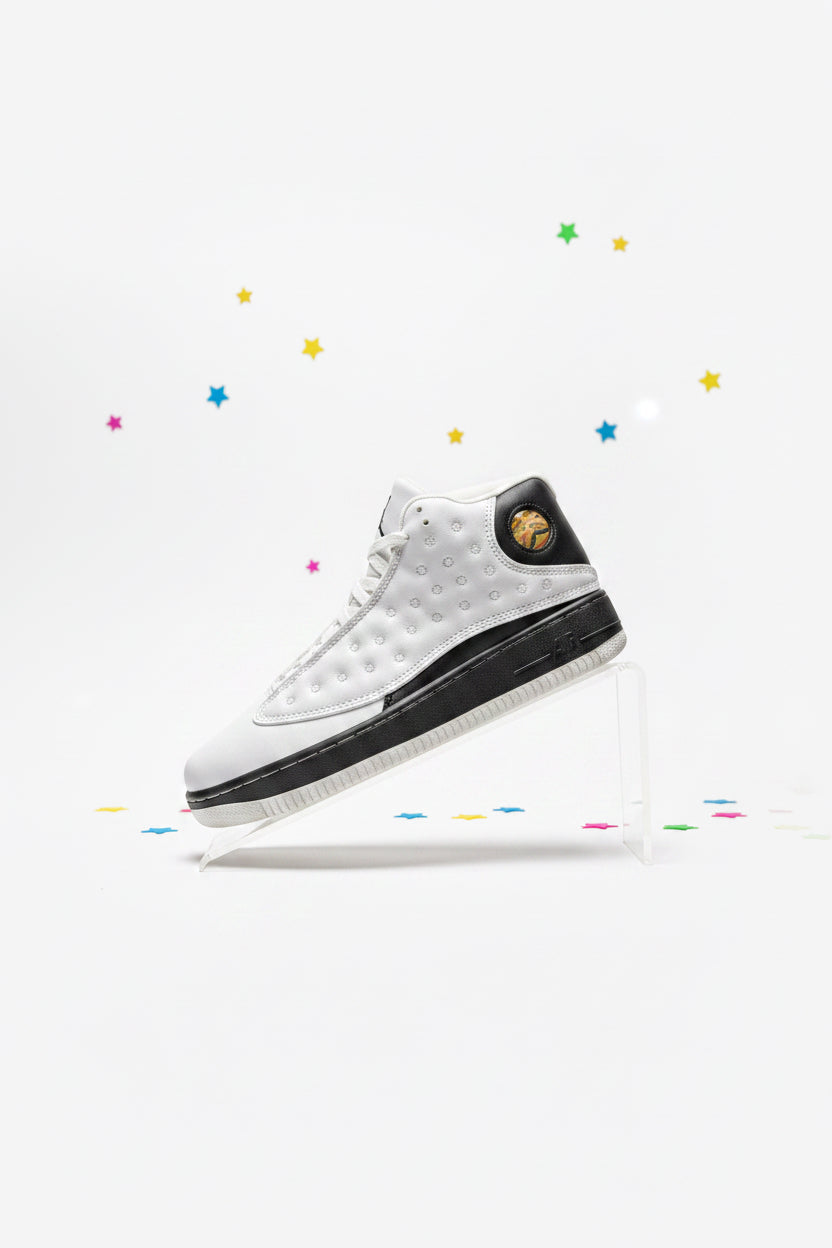 Big Kids Jordan 13 Retro White An Black