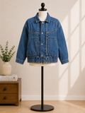 Universal Thread Women's Oversized Denim Bomber Jacket