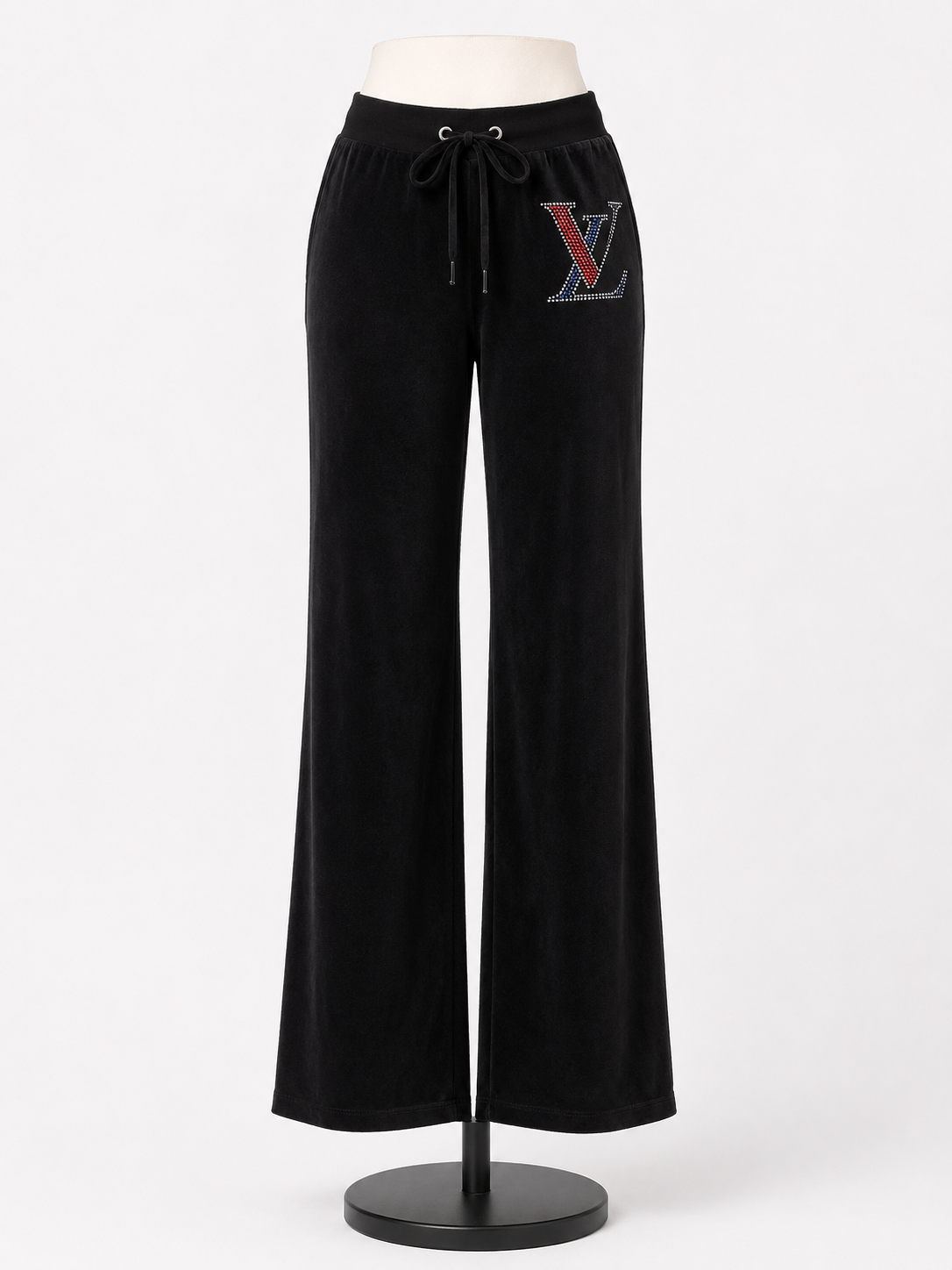 Louis Vuitton Inspired Rhinestone Monogram Lounge Pants
