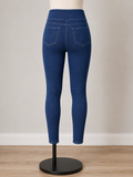 A New Day Women's High-Rise Stretch Knit Jeggings – Dark Indigo Blue – Medium