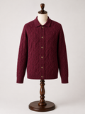Goodfellow & Co. Men's Burgundy Textured Knit Button Cardigan Sweater