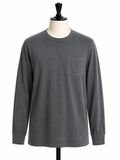 Goodfellow & Co. Men's Essential Long Sleeve Pocket T-Shirt – Charcoal Gray Crewneck