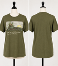 Nature Storybook Frog & Toad Graphic T-Shirt – Olive Green Unisex Tee