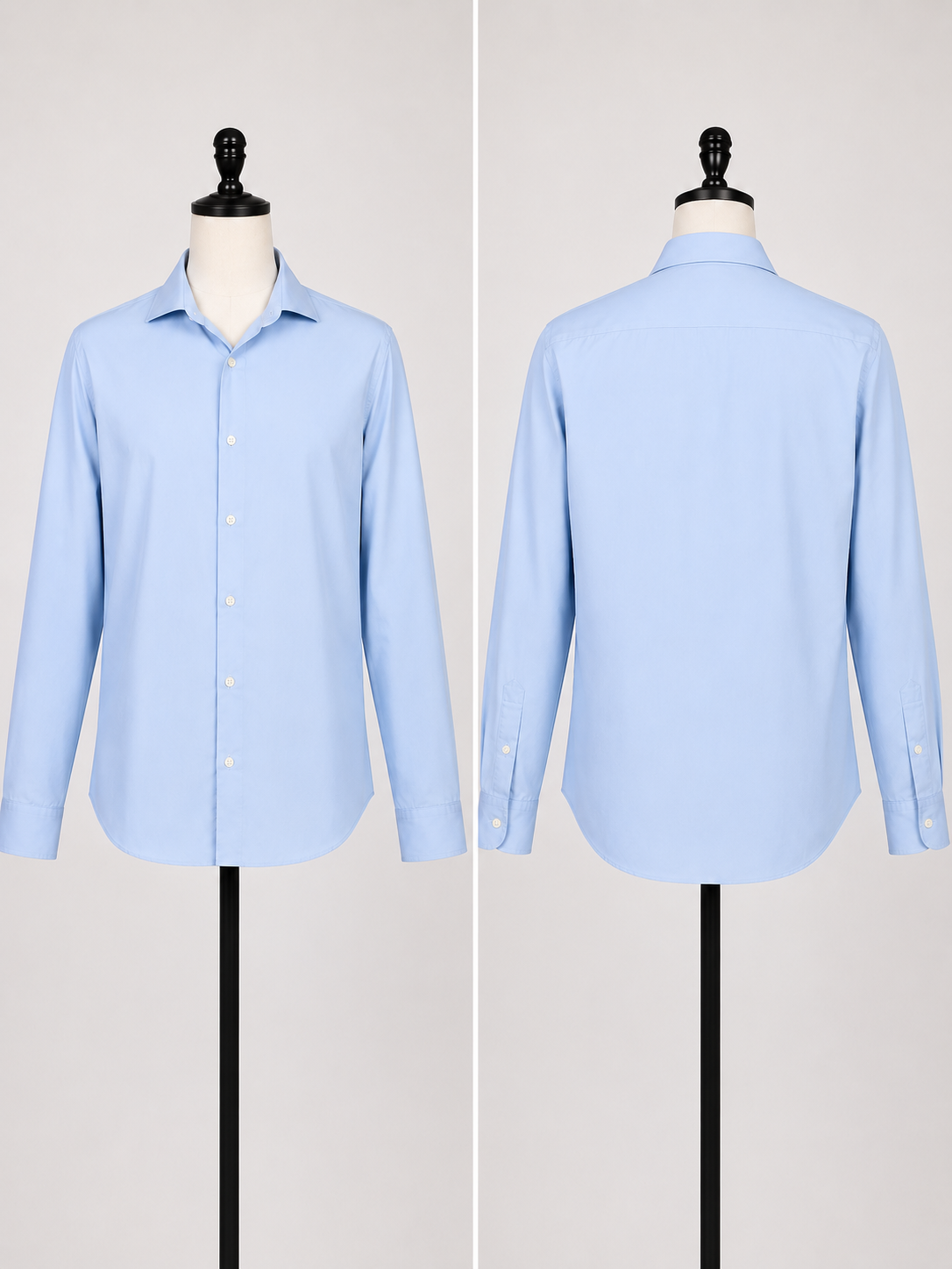 Goodfellow & Co. Men's Classic Performance Dress Shirt – Light Blue Long Sleeve Button-Up