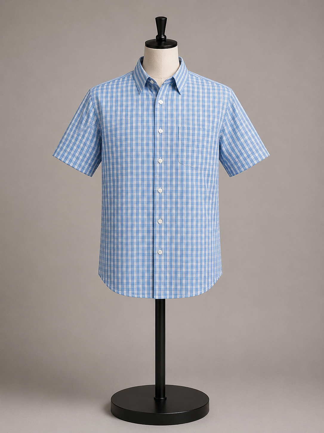Goodfellow & Co. Men's Blue Check Button-Up Shirt