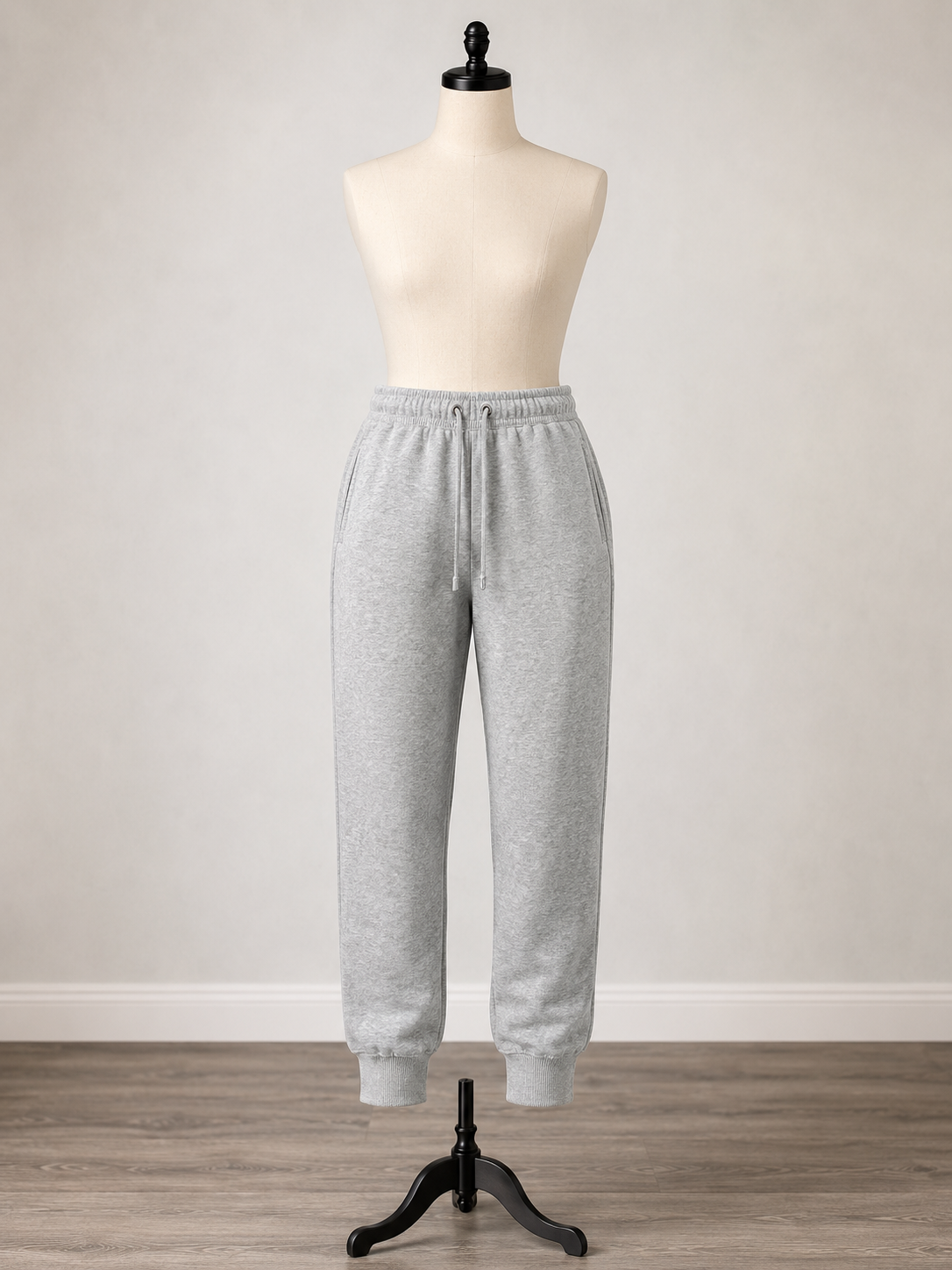Heather Gray Fleece Jogger Sweatpants
